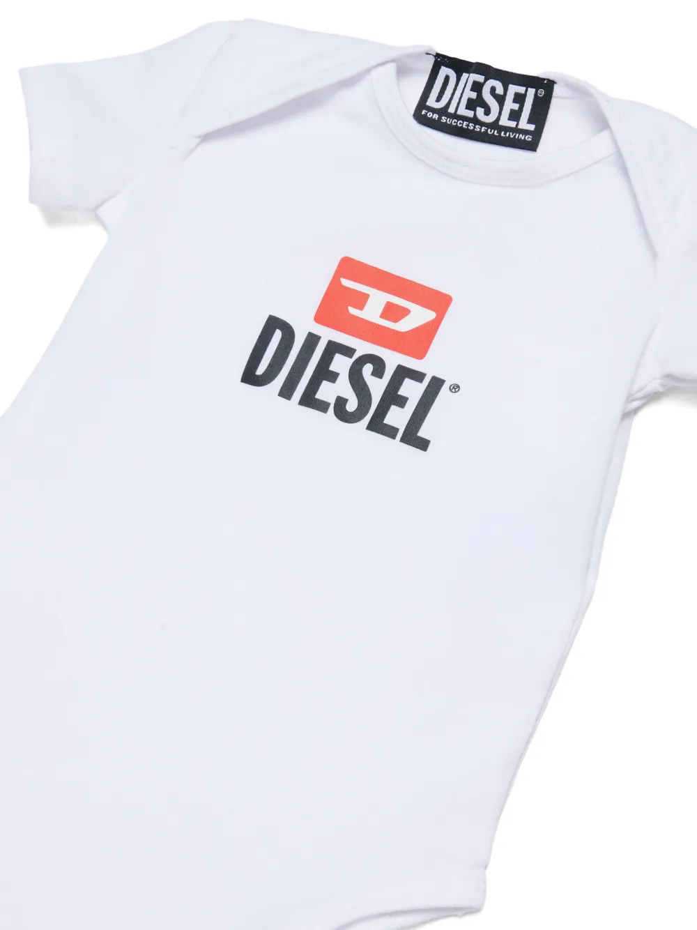Diesel Kids Romper met logoprint Wit