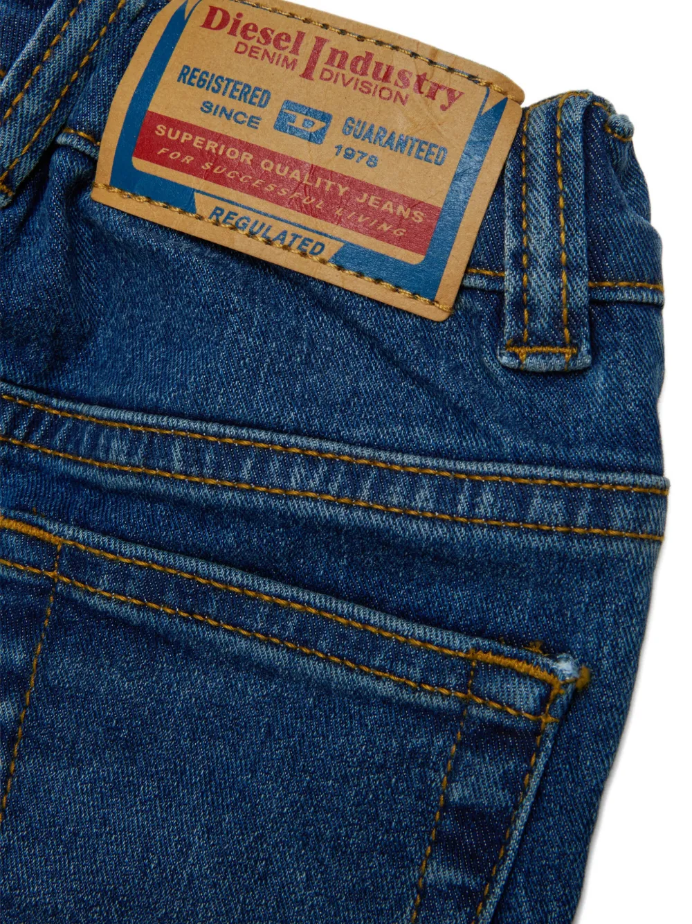 Diesel Kids Jeans met vijf zakken Blauw