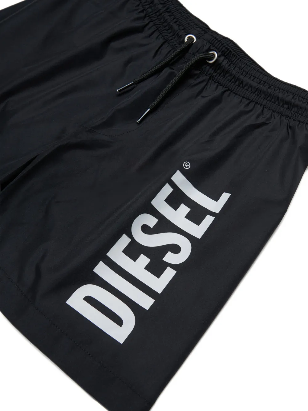Diesel Kids Zwembroek met logodetail Zwart