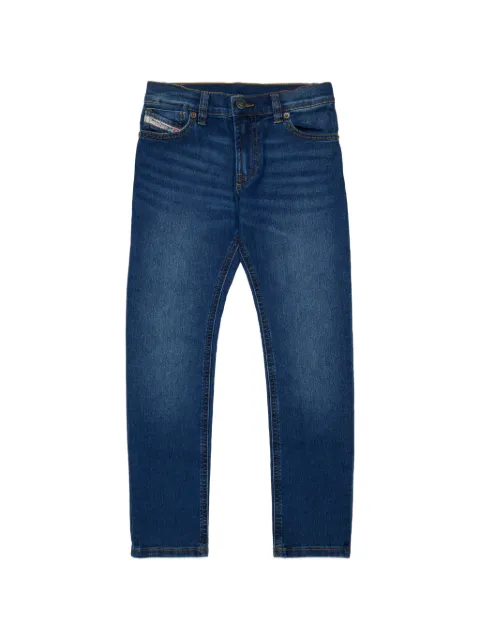 Diesel Kids logo-patch jeans