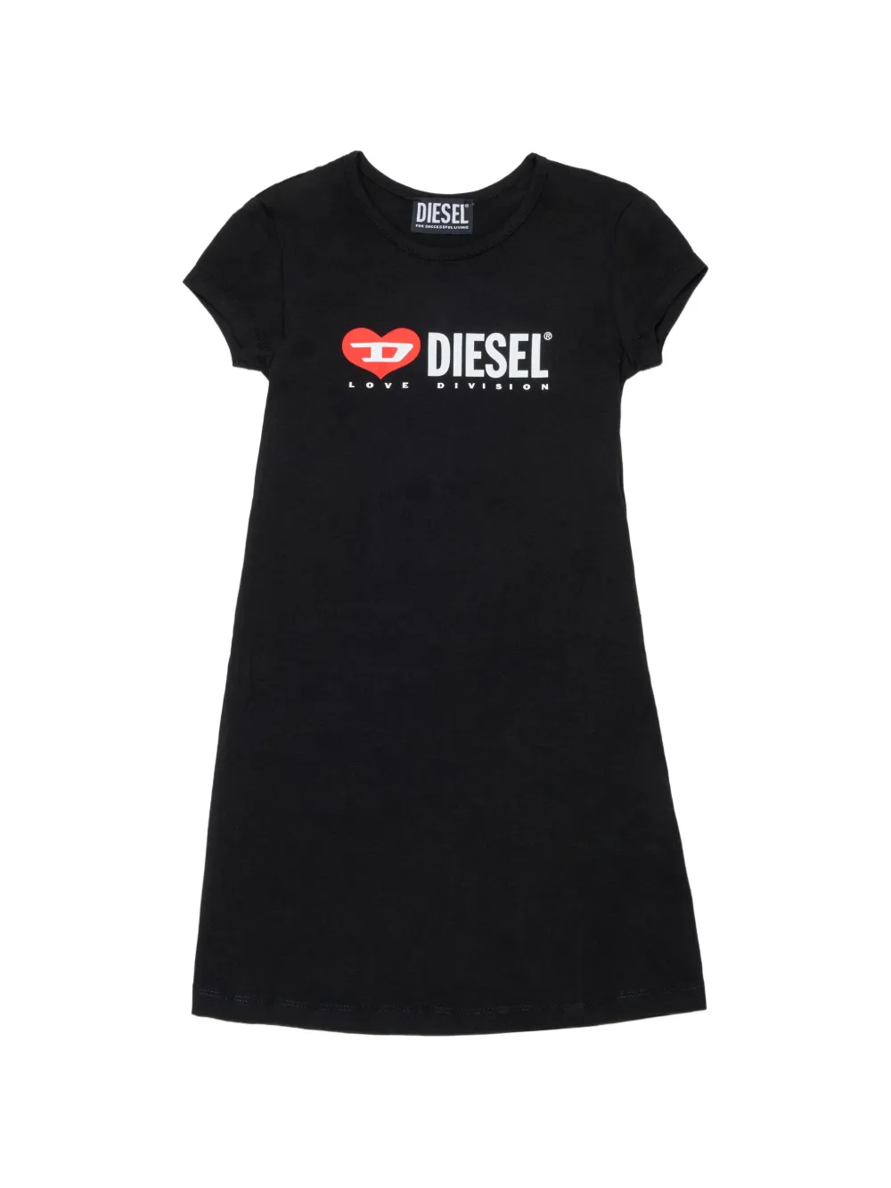Diesel Kids Abito modello T-shirt con logo - Nero
