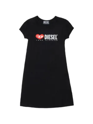 designer t shirt dress sale Navy Script Striped 3/4 Sleeve T-shirt Dress