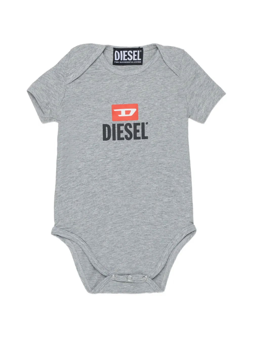 Diesel Kids logo-print body - Grigio