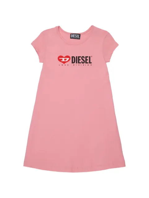 Diesel Kids A-line graphic-print dress