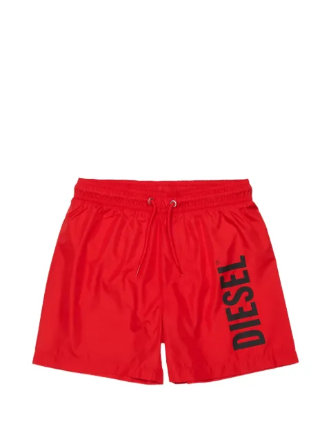 Diesel Kids shorts de playa con cordones en la pretina