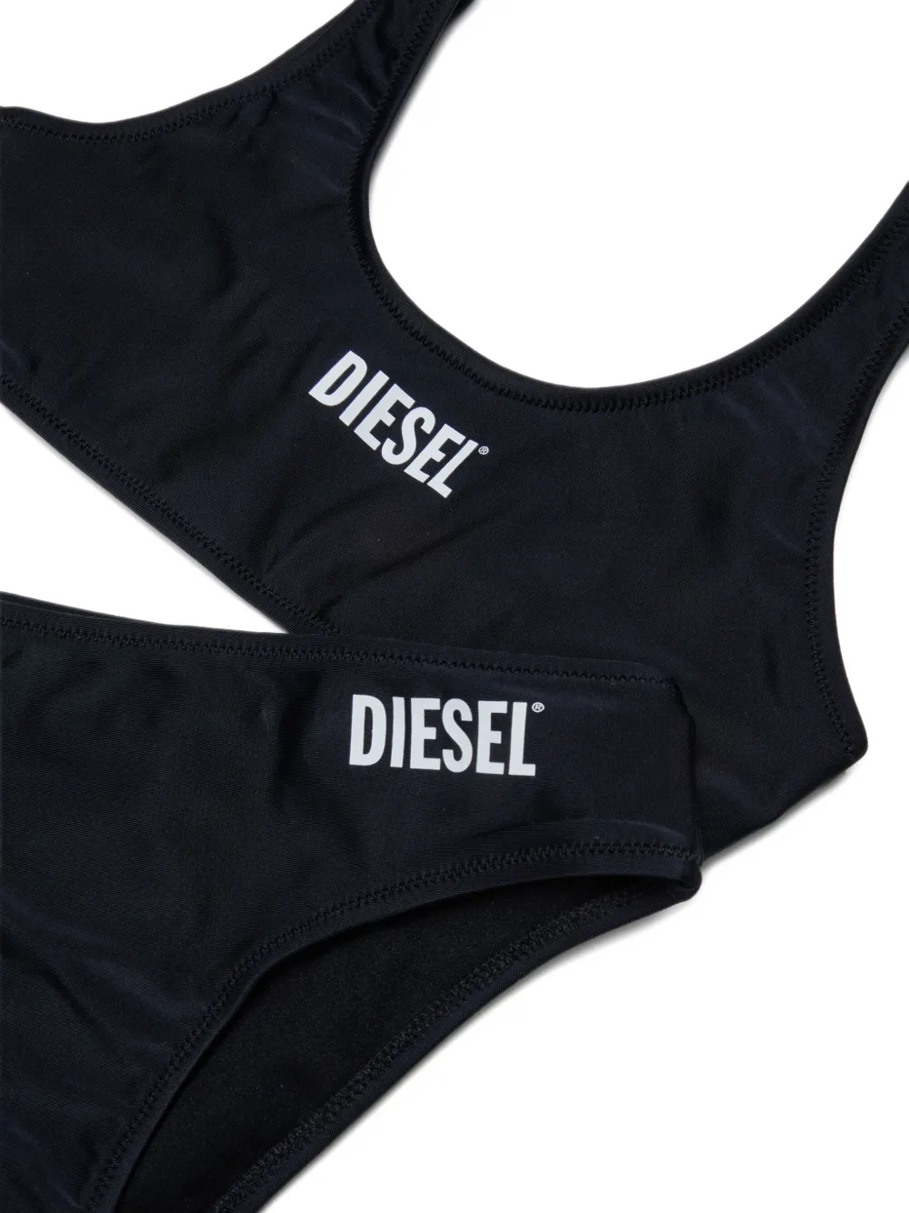Diesel Kids Bikini met logoprint Zwart