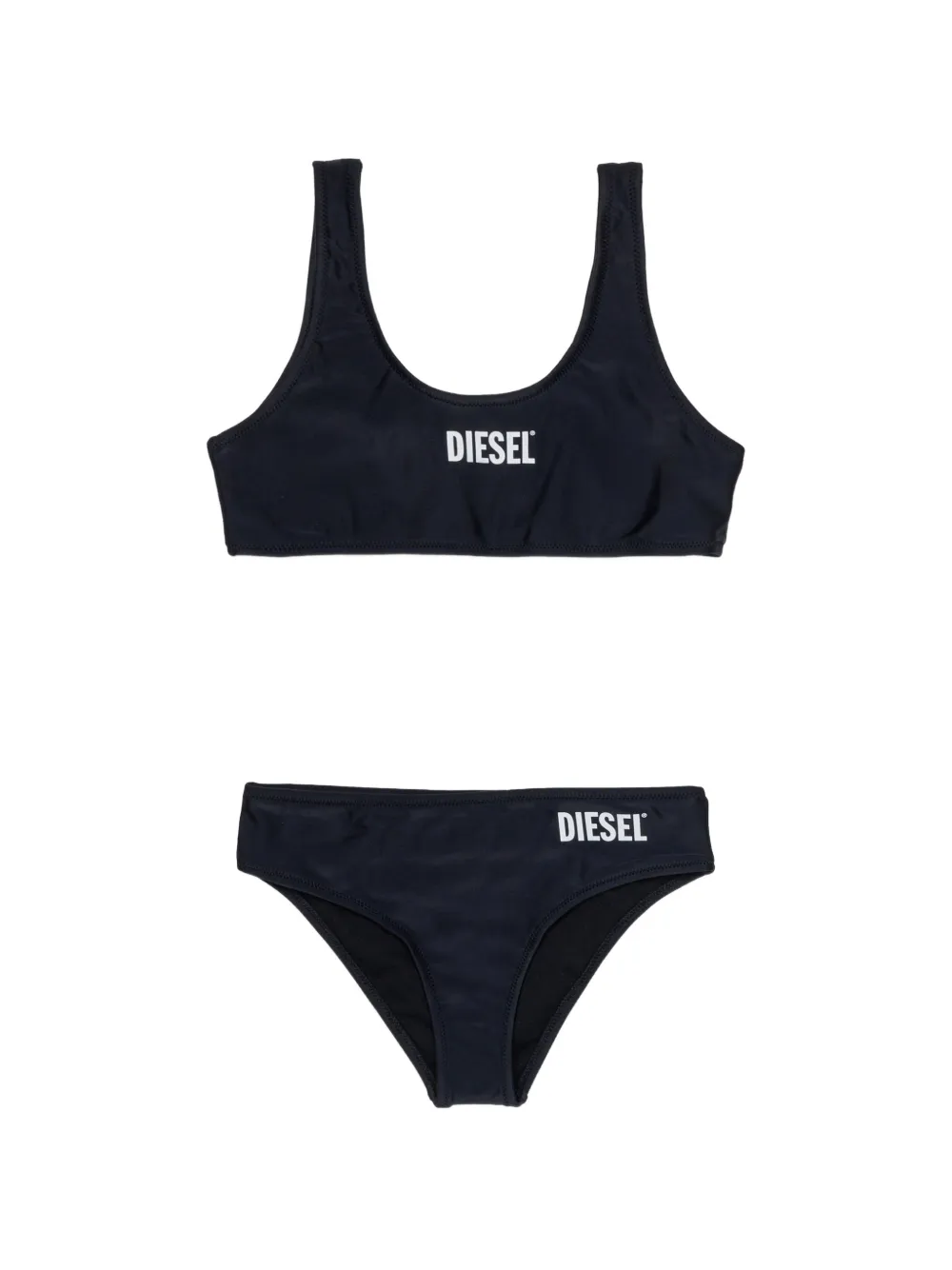 Diesel Kids Bikini con logo - Nero