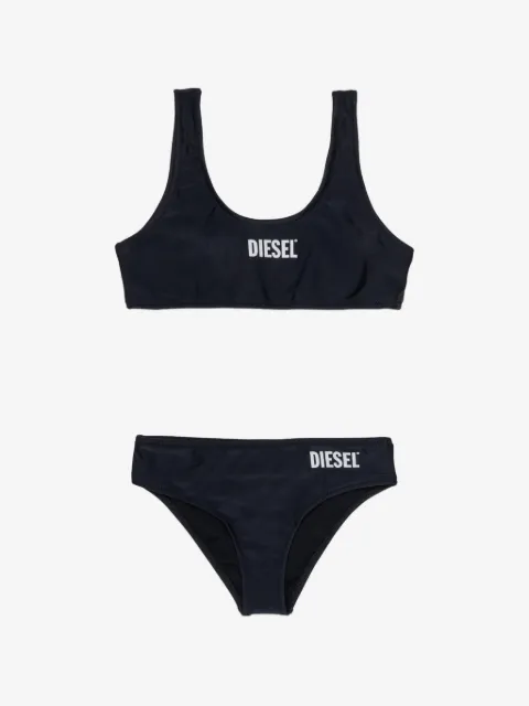 Diesel Kids logo-print bikini set