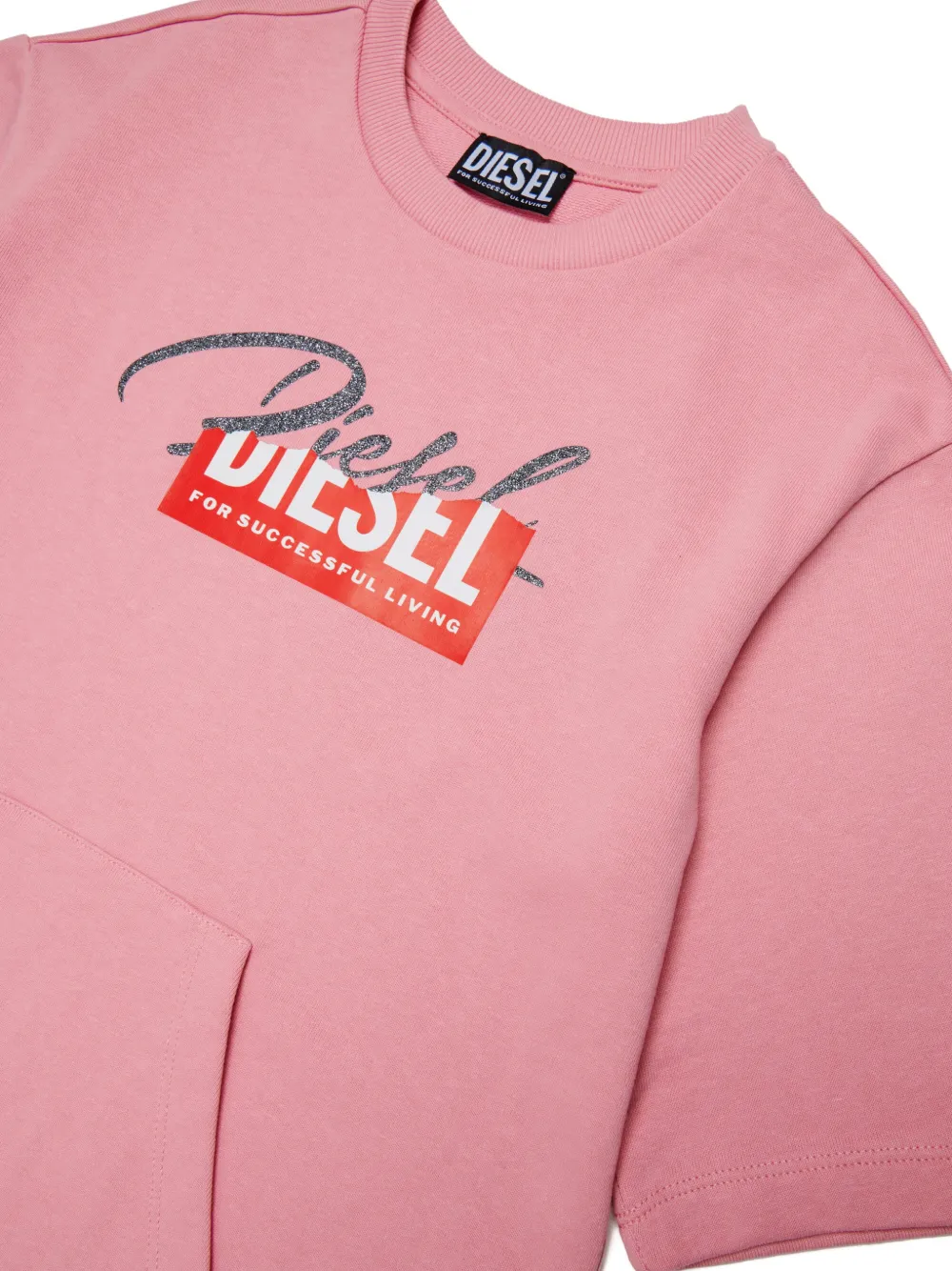 Diesel Kids Jurk met korte mouwen Roze