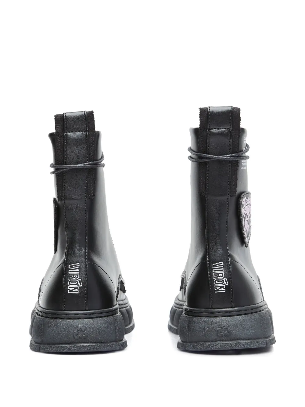 Virón Veterlaarzen met patch Zwart