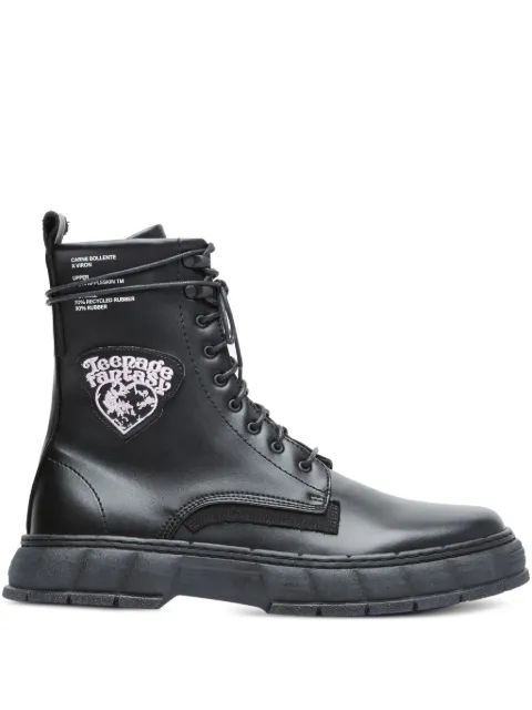 Virón Schnürstiefel mit Patch