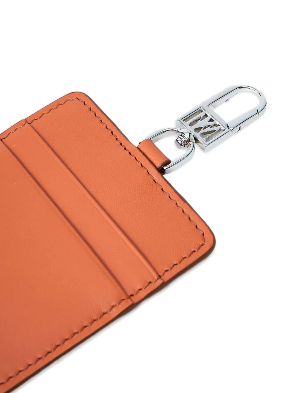 Max Mara Badgehouder met textuur Oranje