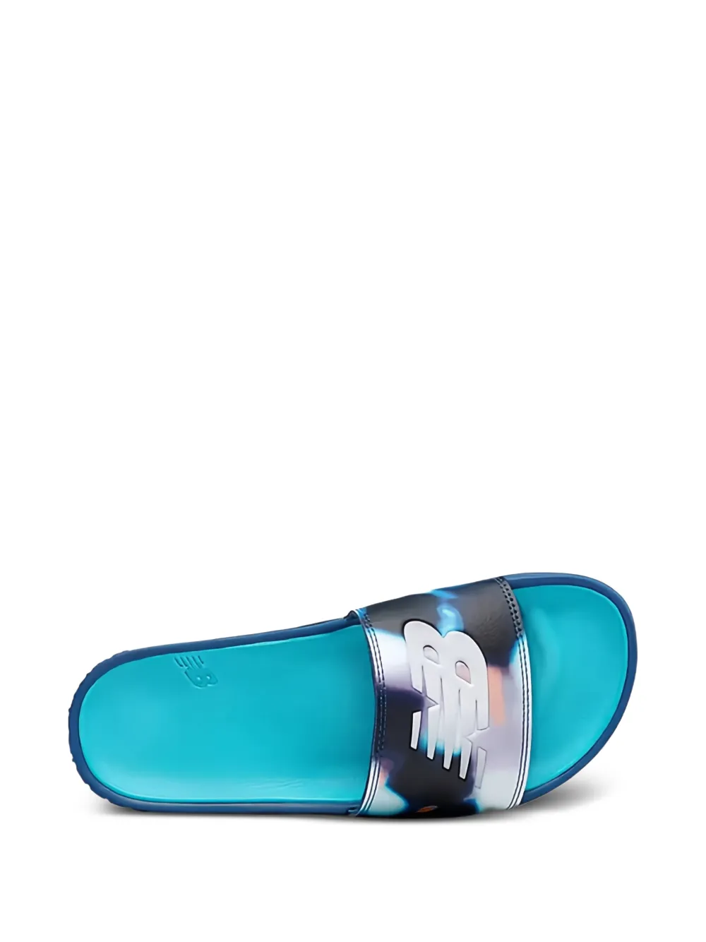 New Balance 200 slippers met print Blauw