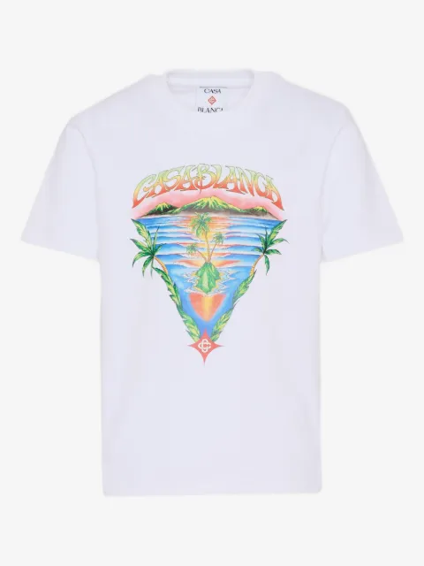 CASABLANCA KIDS playera con estampado gráfico