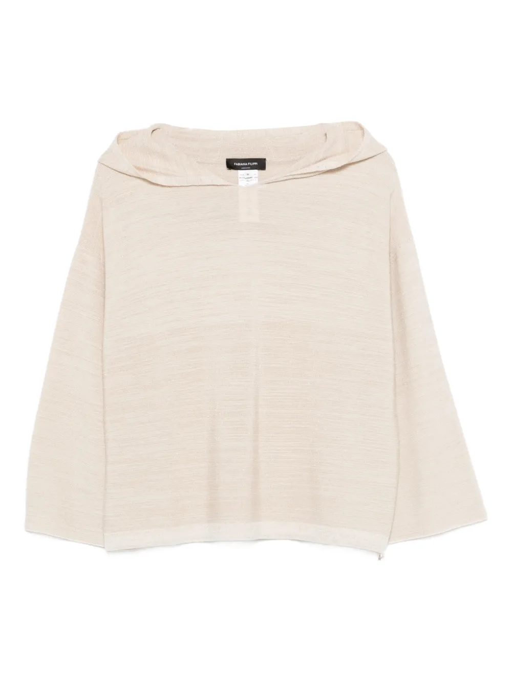 Fabiana Filippi drawstrings-hem sweater - Neutrals