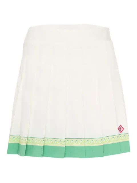 CASABLANCA KIDS logo-detail pleated skirt