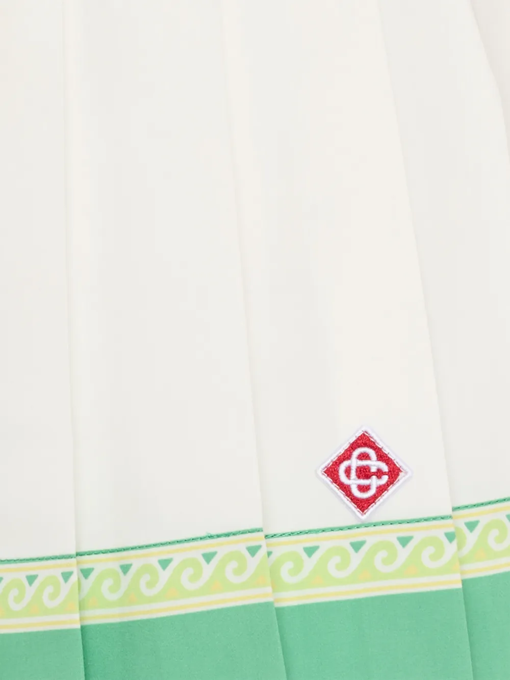 CASABLANCA KIDS Plooirok met logodetail Wit
