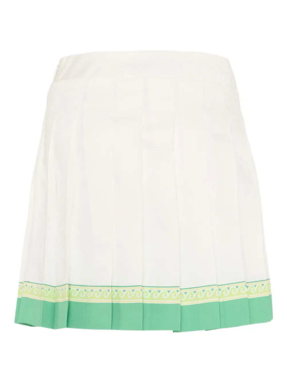 CASABLANCA KIDS Plooirok met logodetail Wit