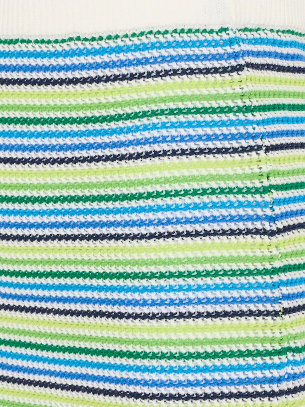 Elastic-Waist Striped-Pattern Skirt