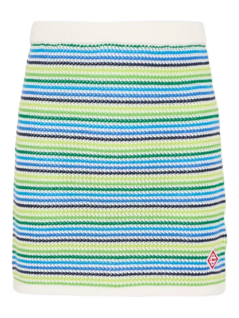 CASABLANCA KIDS elastic-waist striped-pattern skirt