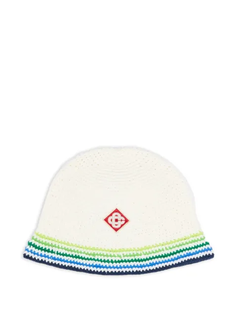 CASABLANCA KIDS striped-detail bucket hat