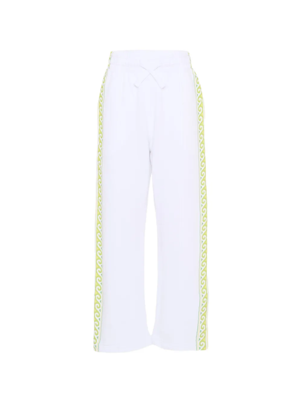 CASABLANCA KIDS wave-print trousers - Bianco