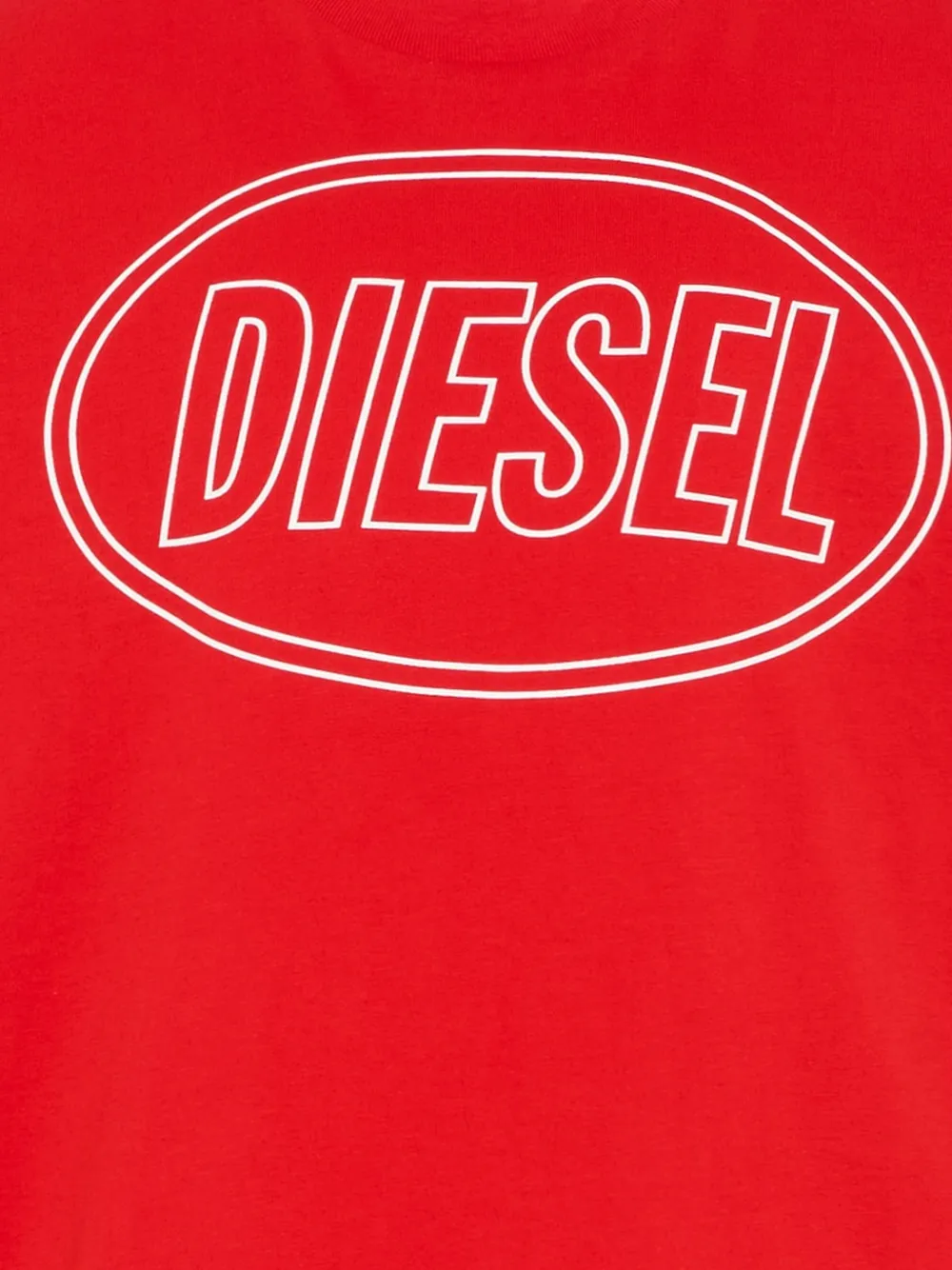 Diesel Kids T-shirt met logo Rood