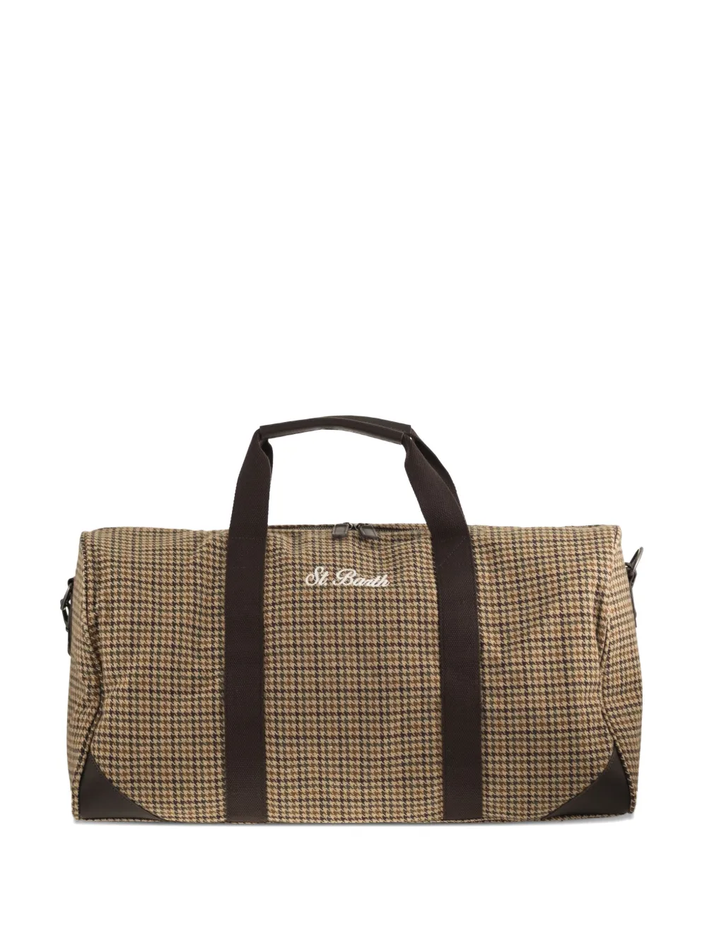 MC2 Saint Barth Jetleg houndstooth holdall - Braun