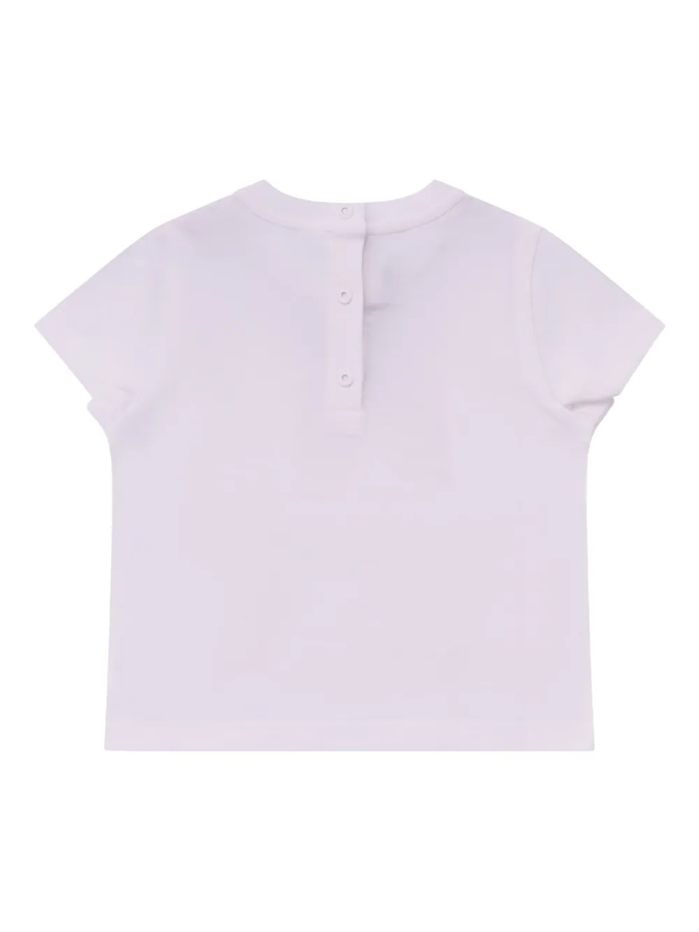 Fendi Kids bow-print short-sleeve top - Wit