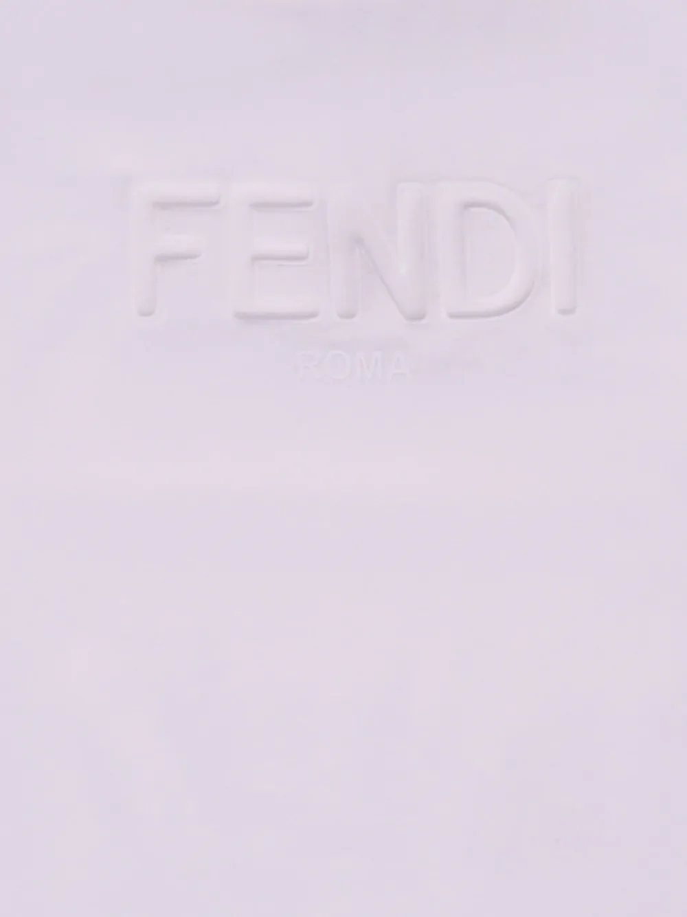 Fendi Kids T-shirt met logo-reliëf Wit