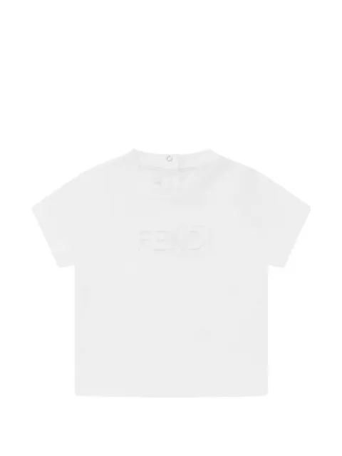 Fendi Kids logo-embossed T-shirt