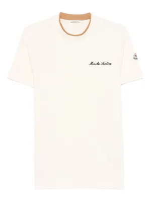 Moncler double-logo Patch T-shirt | White | FARFETCH