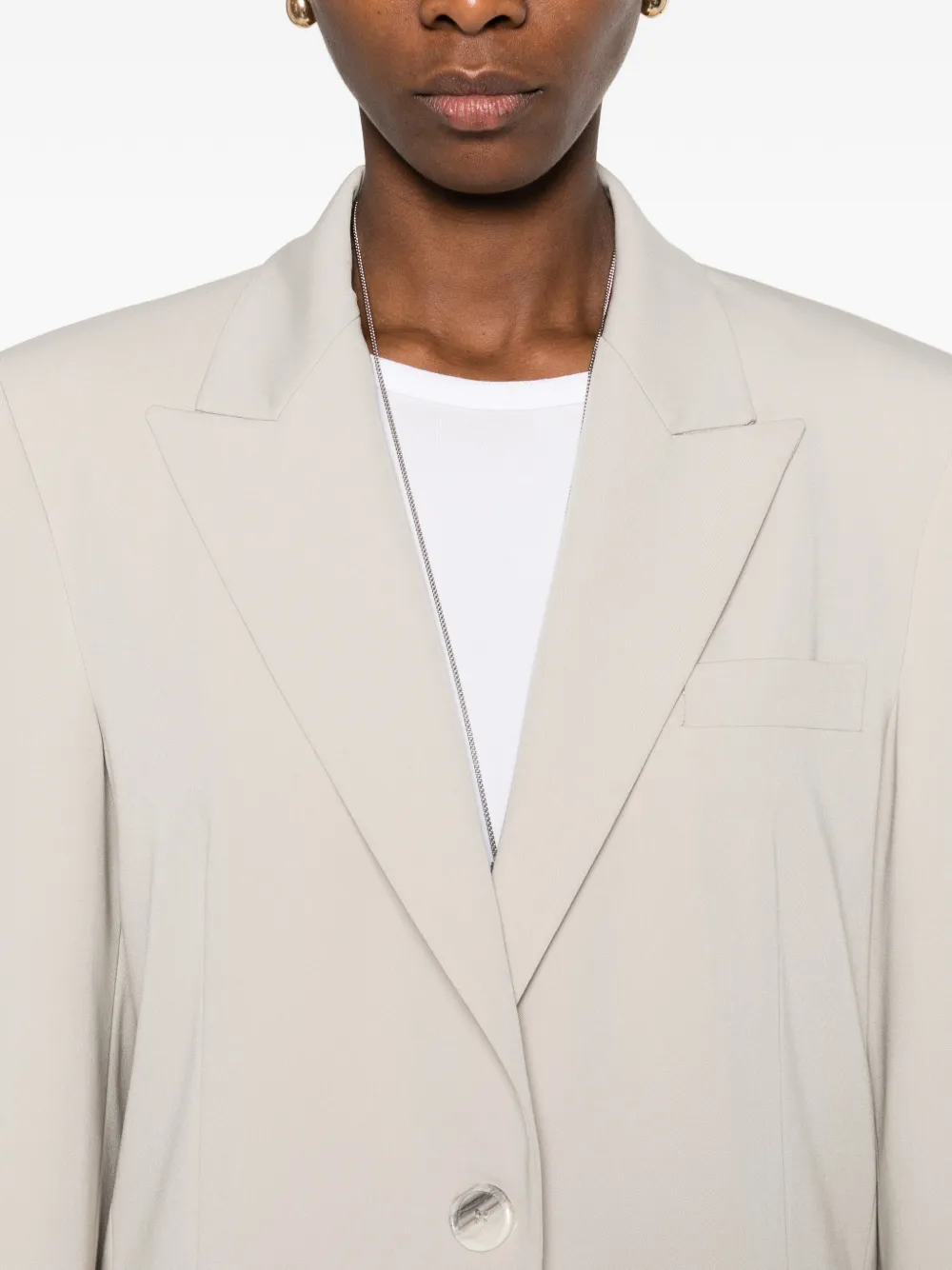 PINKO Blazer met enkele knoop Beige
