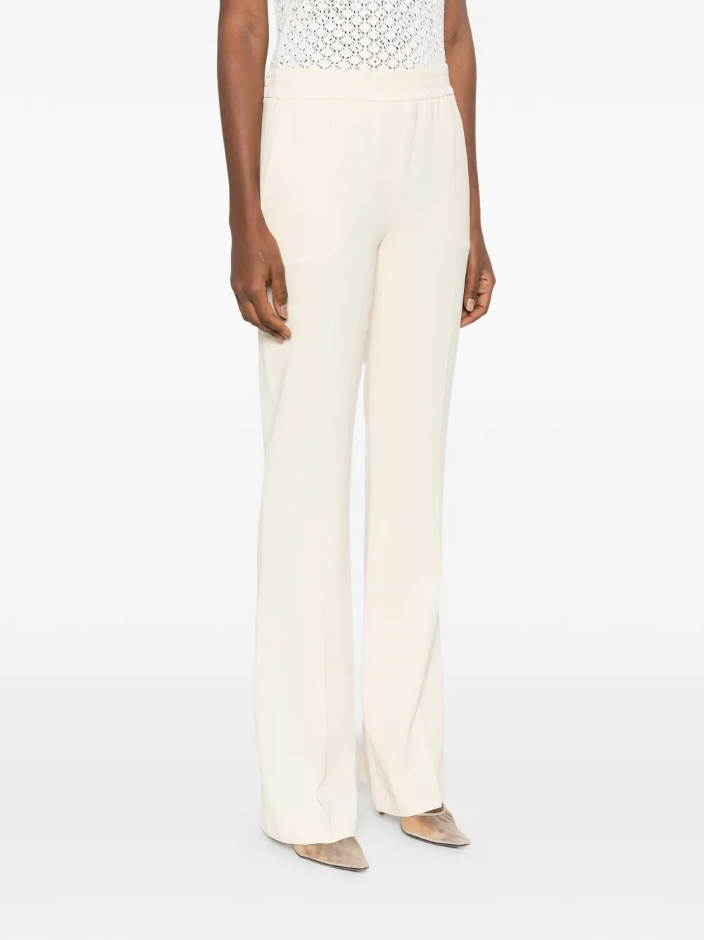 TWINSET Broek met elastische taille Beige