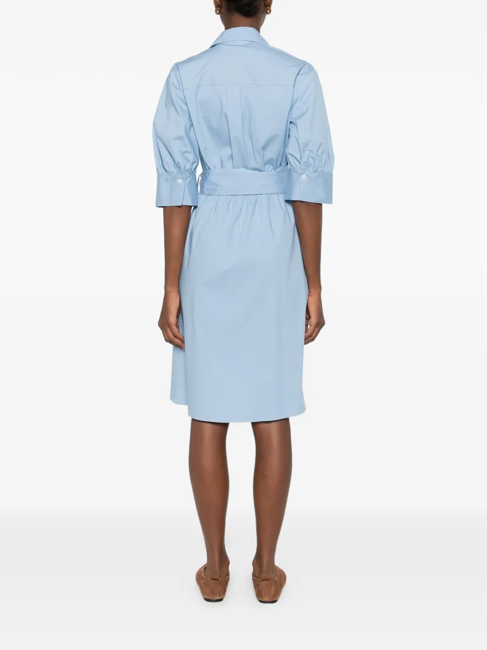 PINKO Midi-rok met geborduurd logo Blauw