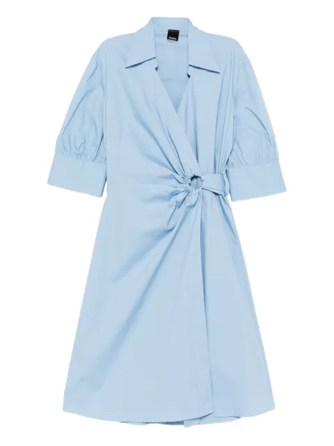 PINKO logo-embroidered midi skirt