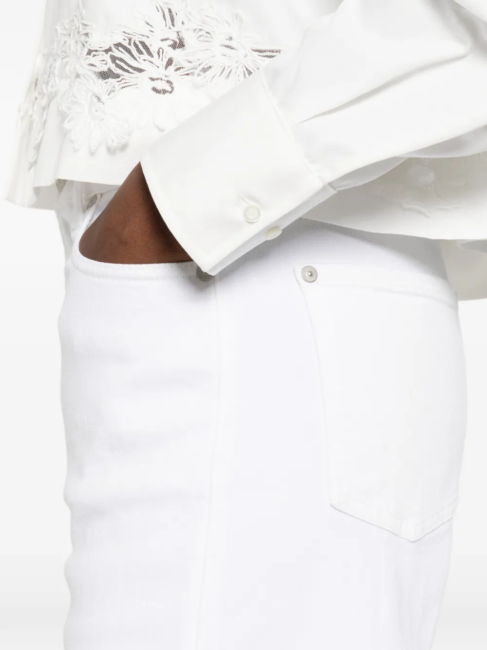 7 For All Mankind Jeans met vijf zakken Wit