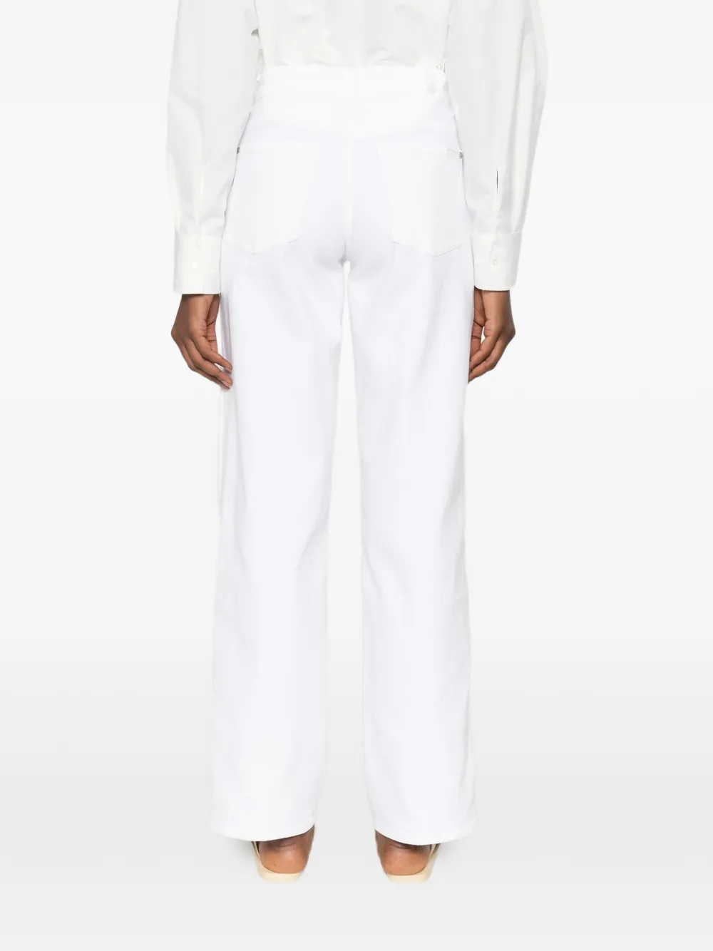 7 For All Mankind Jeans met vijf zakken Wit