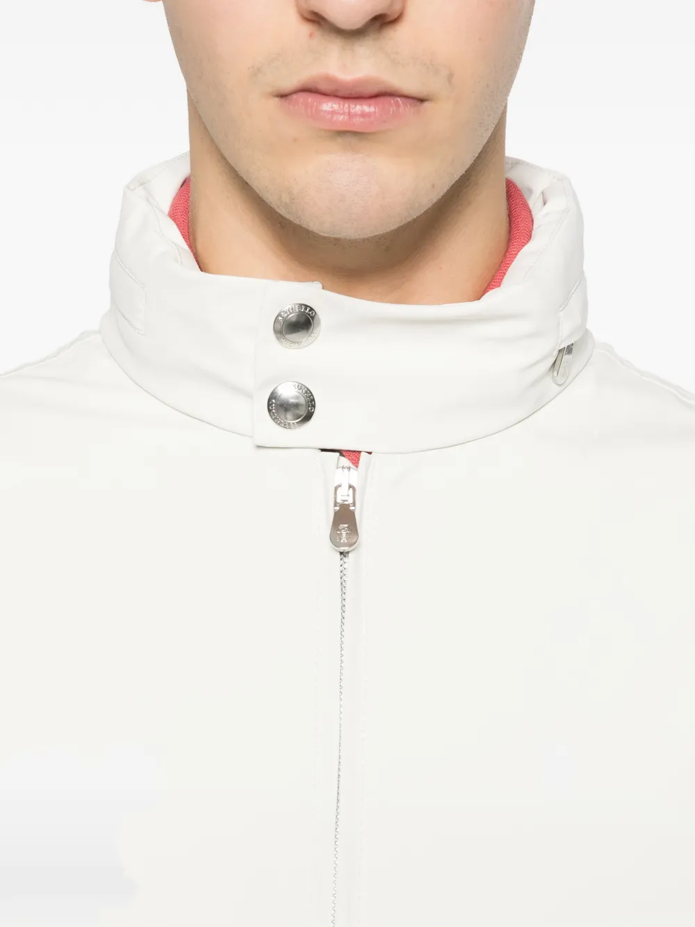 Brunello Cucinelli Jack met hoge hals Wit