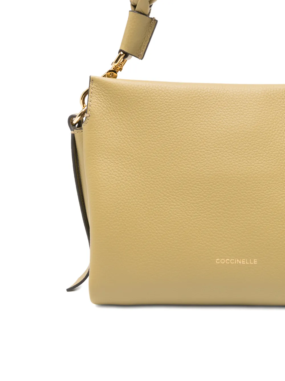Coccinelle Shopper met gevlochten handgreep Beige