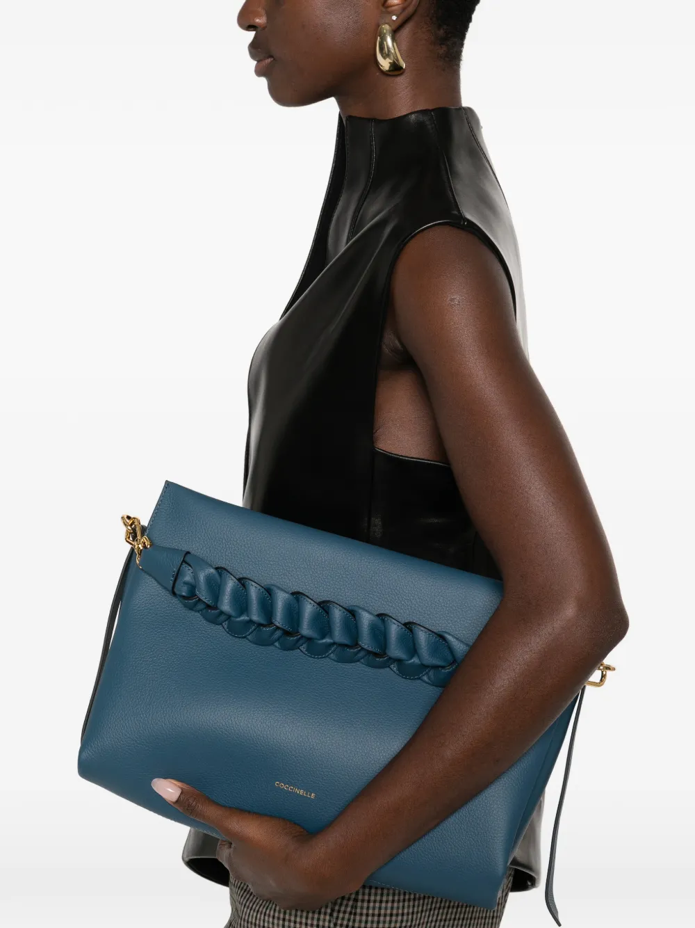 Coccinelle Boheme medium shopper - Blauw