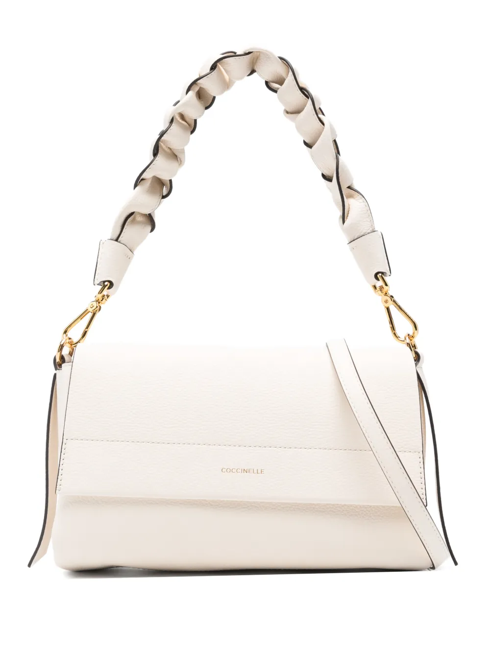 Coccinelle twisted-strap shoulder bag - Nude