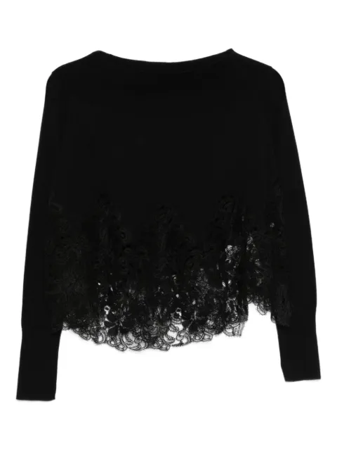 Ermanno Scervino lace-detail sweater