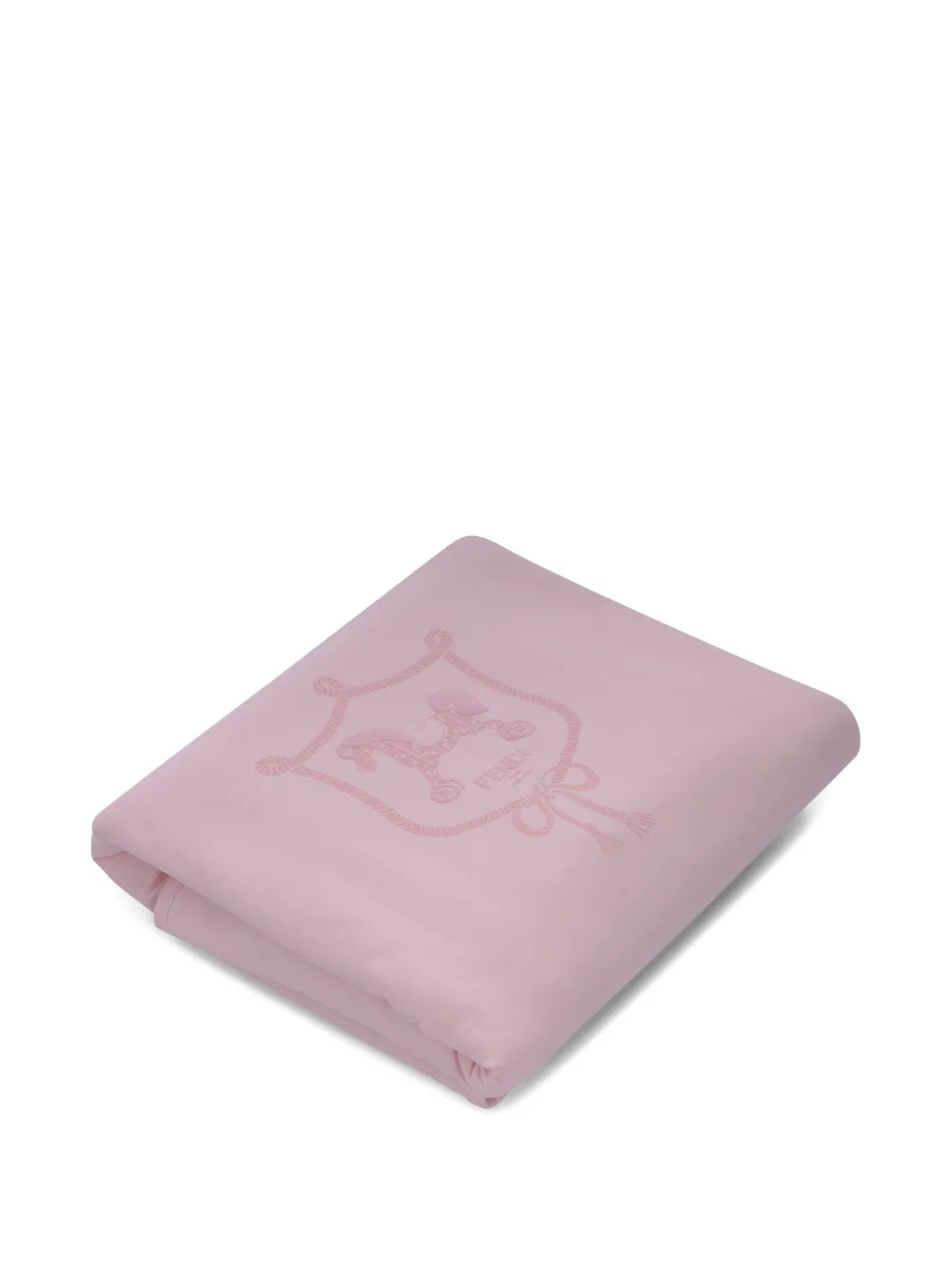 Fendi Kids graphic-print blanket - Roze