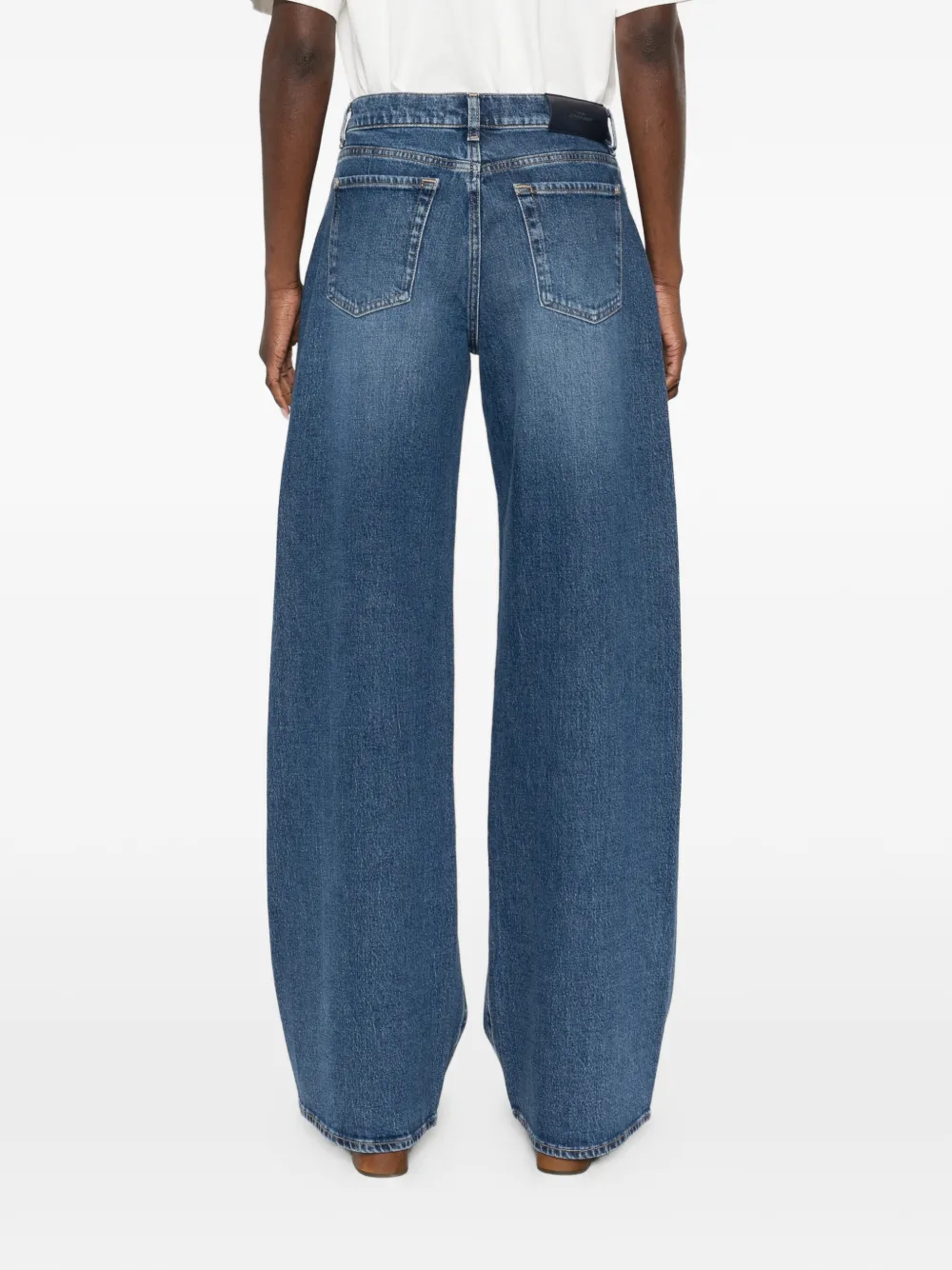 7 For All Mankind Twisted Lotta jeans met studs Blauw