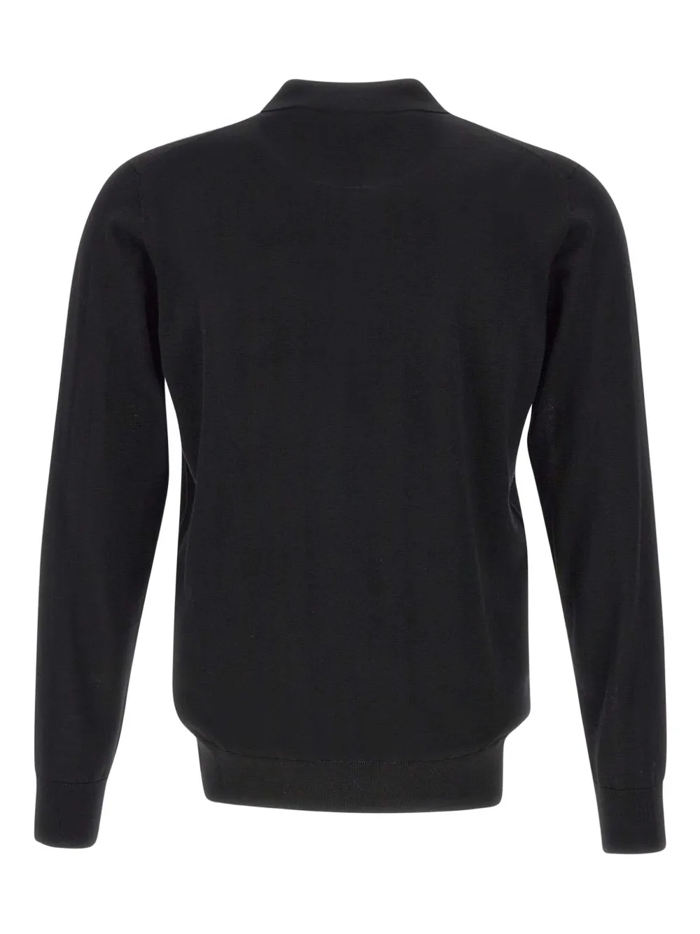 Paolo Pecora long-sleeve button polo shirt - Zwart