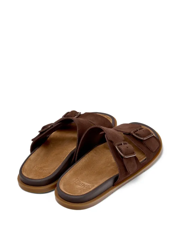 CAMPER サンダル ブラウン レザー ストラップ Camper バックルストラップ サンダル | ブラウン | FARFETCH JP