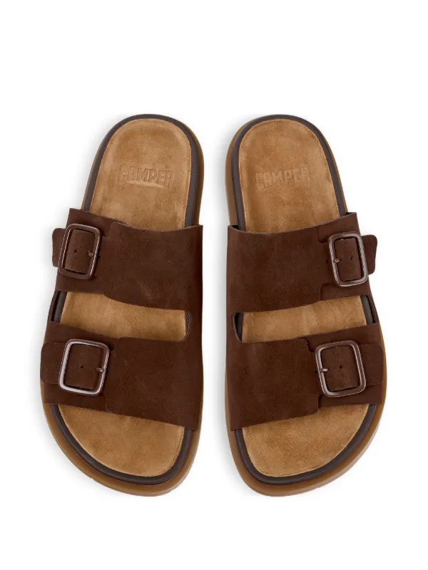 CAMPER サンダル ブラウン レザー ストラップ Camper バックルストラップ サンダル | ブラウン | FARFETCH JP