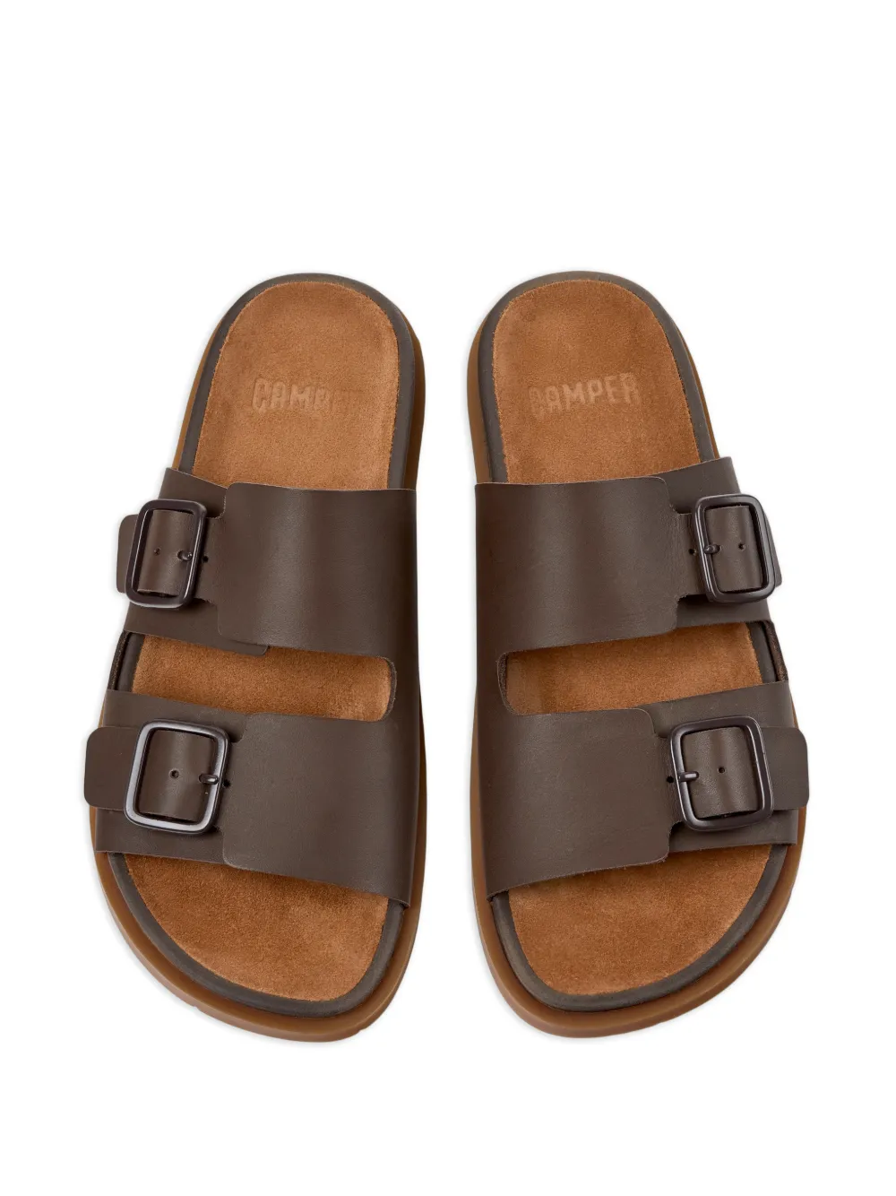 Camper Luc sandalen met gespbandje Bruin