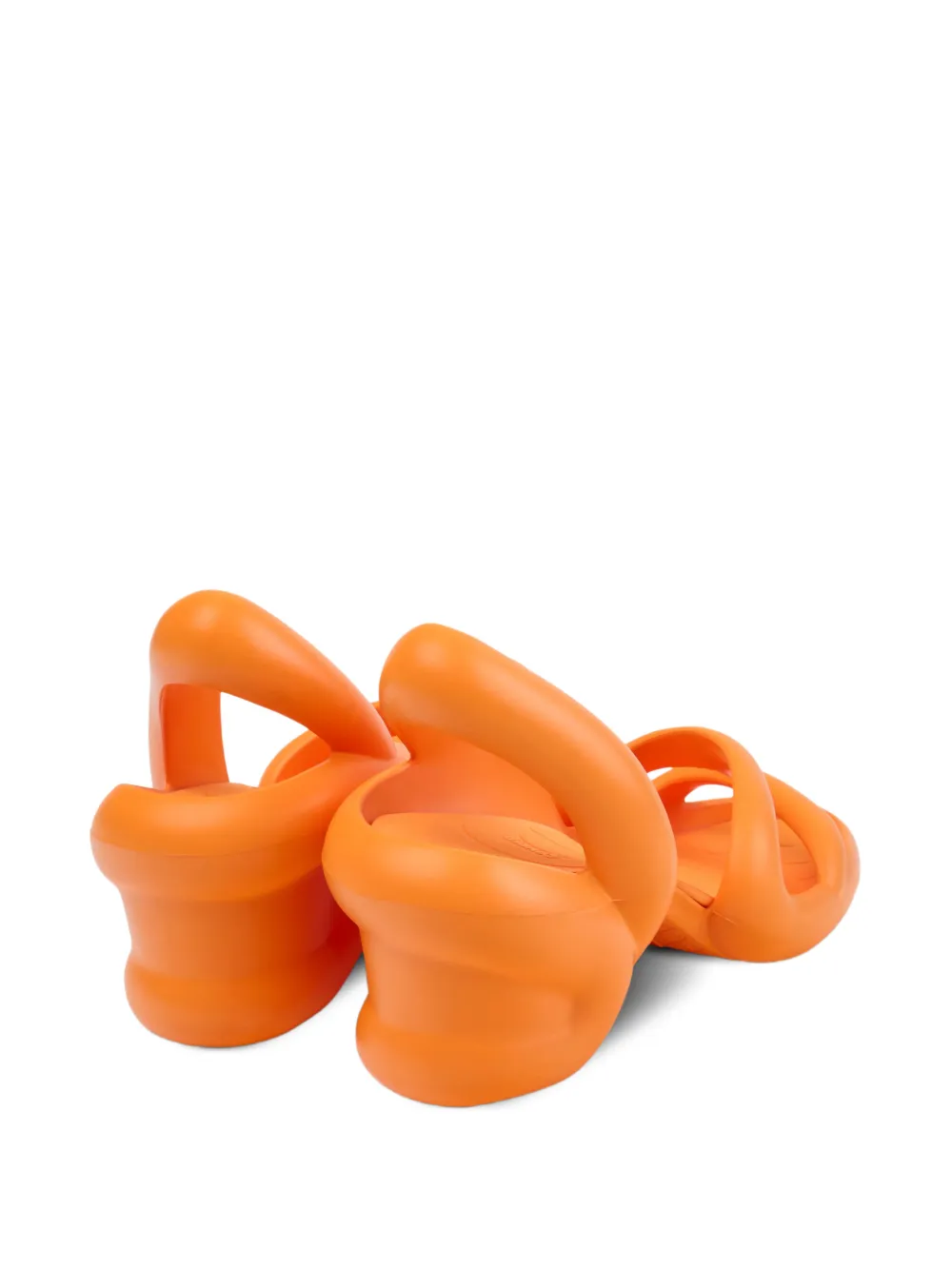 Camper Kobarah sandalen met hak Oranje